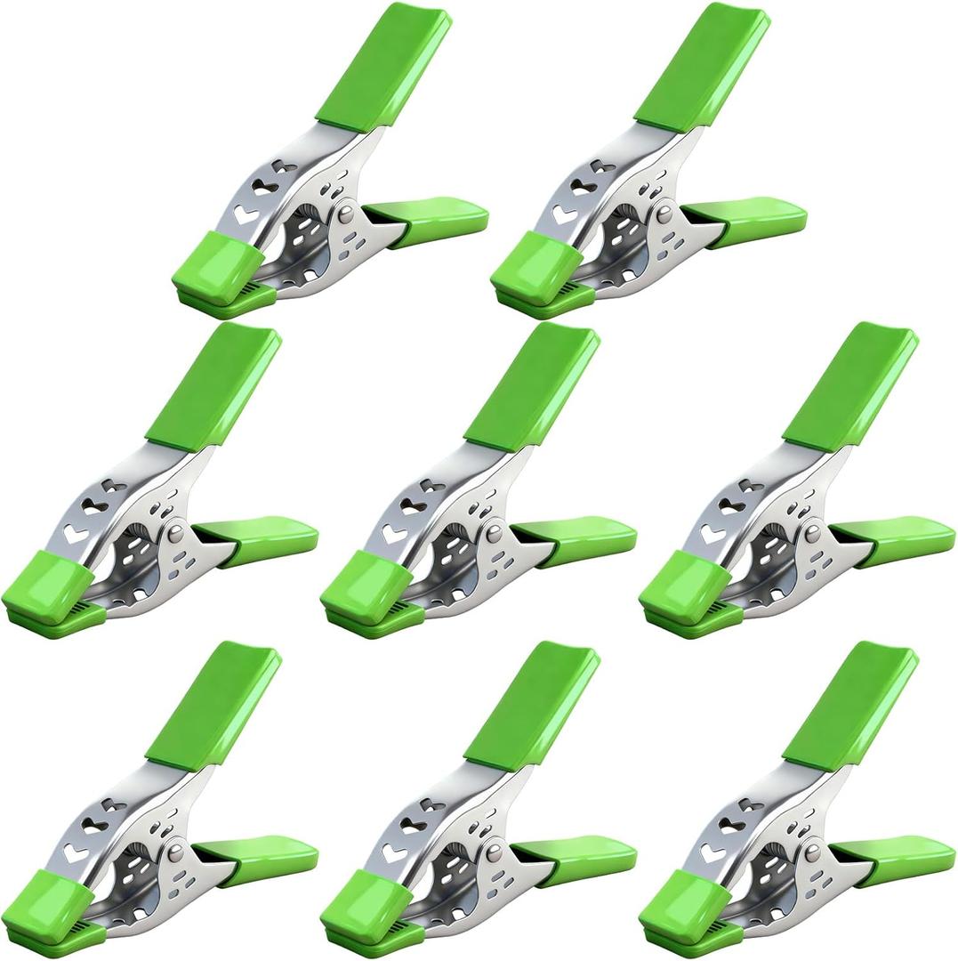 SWANLAKE 8 PCS 6" inch Spring Clamp, Heavy Duty Spring Metal Spring Clamps, 2.5"-inch Jaw opening(6inch 8-Piece)