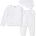 Burt's Bees Baby baby-girls Unisex Baby Take Me Home Set, 3-piece Top, Pant, and Hat Bundle (Newborn)