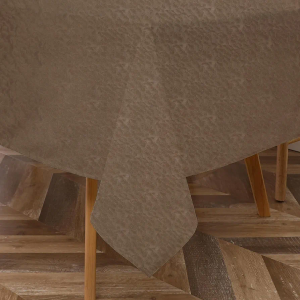Majestic Giftware PVC Faux Leather Rectangle Tablecloths | (TCG24-54160) Bronze Rippling Waterproof & Spill Proof Dining Table Cover | Decorative Washable Tablecloth for Home, Kitchen, Party (54 x 160)
