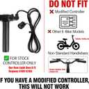Throttle Grips Handlebar for Sur Ron, PSLER 22mm 7/8" Throttle Handle with Rolling Bearing Electric Throttle Handle Accelerator for Sur-Ron Light Bee X/S Segway X160 X260 Handle Grips (Black)