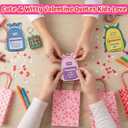 4E's Novelty 24 Pack Classroom Valentine Cards with Tic Tac Toe Keychains Games, Bulk Valentines Day Cards & Gifts for Kids School Valentines Classroom Exchange, Valentines Party Favors