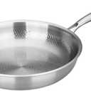 Titanium Frying Pan, Titanium Pan 11in No-Coating Non Stick Frying Pans with Removable Handle Safe for Oven, Induction, Cooktops