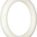 FloraCraft Extruded CraftFōM Wreath 1.7 Inch x 11.7 Inch White