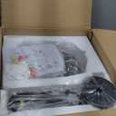 Pendant Light Fixture Grey Glass Pendant Lighting 7.87" Modern Hanging Lights for Kitchen Island Dining Room Bedroom (Gray)