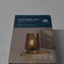 Battery Operated Lamp with Timer, Table Lamps for Bedroom, Cordless Battery Powered Lamp with LED Bulb, Decorative Beside Light for Living Room Bathroom Shelf Amber