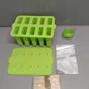 Silicone Popsicles Molds, Food Grade Popsicle Molds for Kids, Homemade Popsicle Mold, BPA Free Ice Cream Mold, lce Pop Molds Maker-with Popsicle Sticks, Popsicle Bags, Funnel (Light Green)