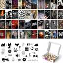 365DoRoTeYa Posters Music Retro Decor Aesthetic Classic Rock Posters Goth Wall Art Vintage Wall Prints Dark Academia Home Decor Antique Art Vintage Room Decor Boho Bedroom Decor Y2K For College Girls Collage Kit 40PCS