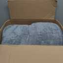 NUPIDA Washable Dog Bed for Large Dog, XL Crate Bed Plush Pet Kennel Pad with Non-Slip Bottom, Pet Sleeping Mat, 41x27 inch, Light Gray