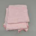 2 Pcs Pink Scalloped Hand Towels for Bathroom 26 x 13 Embroidery Coquette Bow Hand Towels 100% Cotton Soft Absorbent Boho Bath Decor for Kitchen Bathroom