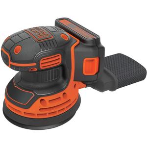 BLACK+DECKER 20V MAX Orbital Sander, Cordless, 12,000 OPM, 2 Sandpaper Sheets, Battery and Charger Included (BDCRO20C)
