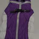 FUAMEY Dog Coat for Small Dogs,Waterproof Dog Winter Jacket with Harness Built in Puppy Cold Weather Coats Reflective Pet Vest with Zipper Warm Fleece Dogs Snowsuit Windproof Purple S