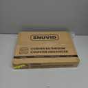 Snuvid 2-Tier Bathroom Counter Organizer, Wooden Corner Shelf for Vanity Countertop Skincare & Makeup, Storage and Organization for Kitchen