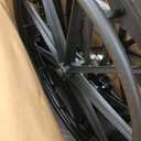 Medline Comfortable Folding Wheelchair with Swing-Back Desk-Length Arms and Swing-Away Footrests, 20”W x 16”D Seat