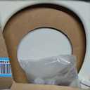 Bemis 500EC Durable Wood Toilet Seat with Easy Clean Hinges, Made in USA, Round, Almond