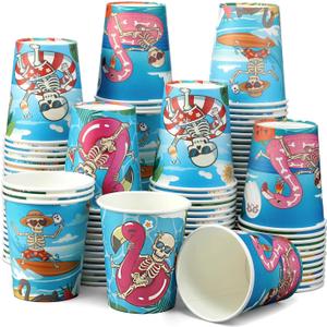 Funtery 100 Pcs Halloween Paper Cups Halloween Party Decorations
