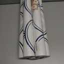 5 x Safiyya 393" x17.7" Wavy Wallpaper Blue and White Wall Paper for Bathroom Peel and Stick Wallpaper Geometric Stripe Removable Modern Contact Paper for Bedroom