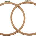 2 Pack 6 Inch Wood Embroidery Hoop, Guofa Beech Wood Cross Stitch Hoops for DIY Decoration