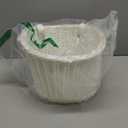 Women Men Bicycle Front Handlebar Bicycle Basket, Front Hand-Woven Bike Basket with Leather Belt (White)