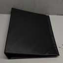 2 Inch 3 Ring Binder, D-Ring View with XtraLife Hinge, Non-Stick PVC-Free, Black, 375-Sheet Capacity, Single Binder