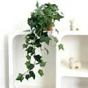 31.5" Artificial English Ivy Plant in Pot - Fake Silk Ivy Greenery for Home Decor, Tabletop, Office, Shelf, Balcony or Bathroom (1 Pack)