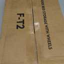 Under Bed Storage with Wheels, 2-Pack Underbed Storage Containers with Clear Lids, Under Bed Shoe Storage Organizer, Rolling Under the Bed Storage Bins for Clothes Shoes Blankets (Black)