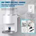 Automatic Toothpaste Dispenser Wall Mounted: White Electric 6 Adjustable Levels Auto Toothpaste Squeezer Smart Rechargeable Touchless for Kids Adults - Bathroom - Replaceable Parts