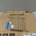 Baby Gate No Drilling, 29"-40" Auto Close Dog Gate Indoor for Doorways & Stairs, Pressure Mounted Adjustable Pet Gate, Easy Walk Through Child Gate for Children & Pets Stroller Friendly, White (29-40"Wide, 28"Tall)