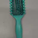 Curly Hair Brush Defining, Vented Curl Defining Brush for Effortlessly Detangling Shaping and Styling Women's Men's Curls on All Wet or Dry Hair Types, Reduces Frizz (Green)