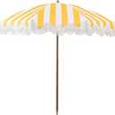 Rayjee 6.5FT Outdoor Patio Umbrella with Fringe, Boho Beach Umbrella