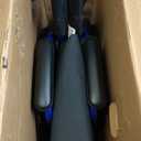 Drive Medical Blue Streak Lightweight Wheelchair - Portable Folding Mobility Aid - Swing-Away Footrests - Desk Arms - Durable Steel Frame - Easy Transport & Storage - 16-Inch Seat