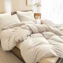 CozyTide Wheat Comforter Set for Queen Bed(90x90 Inch), 3 Pieces Cotton Bedding Comforters & Sets, Soft Solid Lightweight Fluffy Queen Bedding Set for All Season