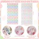 Hahafelt 3 Pcs Easter Hand Towels for Bathroom Easter Bunny Egg Rabbit Pattern 100% Cotton Absorbent Cute Spring Decorative Towels for Bathroom Kitchen Decor Gift, 13.4 x 30 Inch(Pastel,Egg)