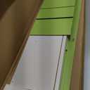 Furinno LUDER 4-Tier Book Shelf, Open Shelves Bookshelf, Green/White, 4-Tier, 9.3 x 15.6 x 41.7