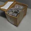 Furniware 30 Pieces 1-1/4 inch Overlay Soft Close Hinges for Kitchen Cabinet Hinges Satin Nickel Hidden Hinges Soft Closing Cabinet Hinges Stainless Steel Concealed Hinge self Closing 105 Degree