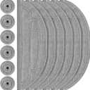 12 Pack Mop Pads Refills for Roborock S8 MaxV Ultra / S8 Max Ultra Robot Vacuum, 6 Pack Mop Cloth with Dual Sonic Vibrations Modules, 6 Pack Edge Mop Pads Accessories