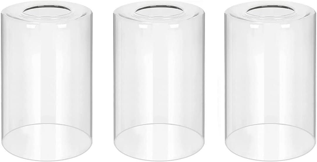 Clear Glass Shades Replacements 3-Pack Shade Cover Globes for Light Fixtures
