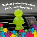 BUBBLEBABY 3D/Vent Clip Car Vent Air Freshener and Odour Eliminator - Mint Fragrance Pack of 6