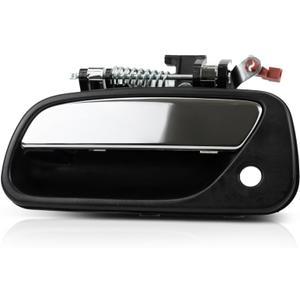 Door Handle for Toyota T100 1993-1998 Driver Side | Exterior | Front | Black Bezel | w/Chrome Lever | with Key Hole| Trim:All Submodels