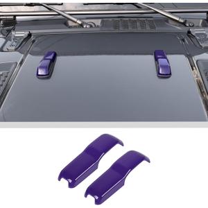 Voodonala Hood Hinge Cover Trim Exterior Accessories Decoration for 2018-2025+ Jeep Wrangler JL JLU Sports Sahara Freedom Rubicon Unlimited Gladiator JT 2-Door & 4-Door 2PCS Purple
