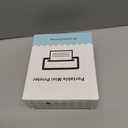 Mini Blue-Tooth Printer, Wireless Sticker Printer with 10 Rolls Paper for iPhone/Android