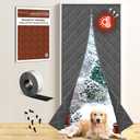 Insulated Magnetic Door Curtain for Winter, Thermal Door Cover with Triple-Layer Oxford Fabric, Windproof Cold Draft Blocker, Energy Saving Waterproof Curtain for Indoor Outdoor, Fit Door 36*82 Screen:39*84