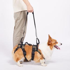 Coodeo Dog Lift Harness, Full Body Support & Recovery Sling, Pet Rear Leg Support Rehabilitation Lifts Vest, Dog Carrier for Senior Dogs with Joint Injuries, Arthritis, Paralysis Up Stairs (Large)