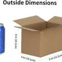 6x4x4 inches Shipping Boxes 50 Pack, Kraft Corrugated Small Cardboard Boxes for Mailing Packing, Brown
