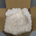 Kevin Textile Christmas Striped Corduroy Plush Texture Velvet Euro Throw Pillow Sham Cushion Cover for Chair, 24 x 24 inch (60cm), Set of 2, Creamy White