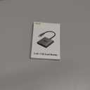 Acer SD 4.0 Card Reader, UHS-II Micro SD Reader USB C, Dual Slot Type C Memory Card Adapter with 100W PD Port for MicroSD SDXC SDHC UHS-II & UHS-I for iPhone 15/16, Laptop, MacBook(Grey)