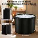 Portable Bathtub for Adults 31.5"x26" Foldable Ice Bath Tub for Shower Bathroom Collapsible Cold Plunge Bathtub