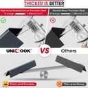 Unicook 7620 Flavorizer Bars for Weber Genesis 300 Series, E-310 E-330 Grills with Front Control(2011-2016), 17.5 Inch Porcelain Steel Flavor Bars, Grill Burner Cover Replacement Parts