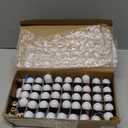 Honoson 50 Pieces Christmas Village Light Bulbs 6 W Replacement Bulbs, E12 Candelabra Base T20 Bulb Accessory for Villages Houses Dept 56, Christmas Tree