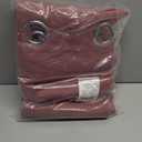 NICETOWN Dry Rose 100% Blackout Lined Curtains, 2 Thick Layers Narrow Wide Window Treatment Panels Thermal Insulated Drapes for Kitchen Small Window (1 Pair, 37" Width x 63" Length Each Panel)