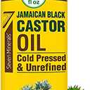 Seven Minerals, Pure Jamaican Black Castor Oil - Big 32 fl oz Bottle - Unrefined & Hexane Free - for Hair Growth, Thicker Eyelashes & Eyebrows, Dry Skin, Healing, Hair Care